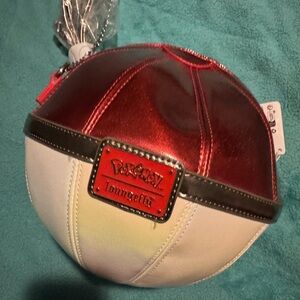 Loungefly Pokémon Red and White Poké Ball Bag